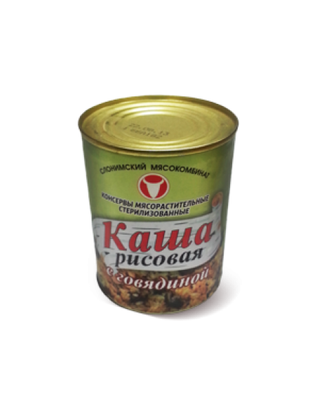 конс. Каша рис/говядина 340 г Слоним*45 конс. Каша рис/говядина 340 г Слоним*45